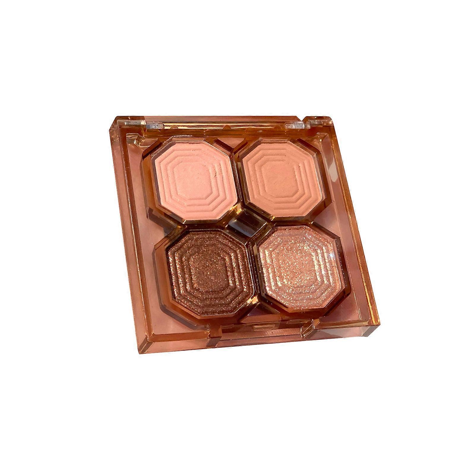 Bright Gemstone Four-color Eyeshadow Pearly Matte Not Easy To Take Off ZZQ210612085A