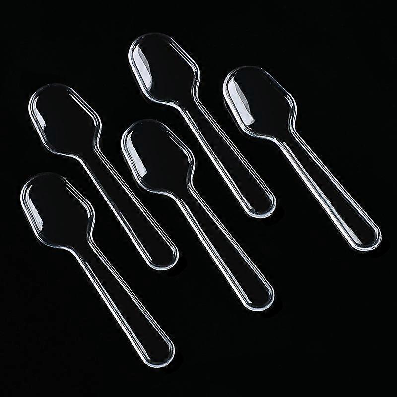 200pcs Disposable Plastic Spoons Plastic Tableware Cutlery Clear Teaspoon Disposable Utensils Compat n