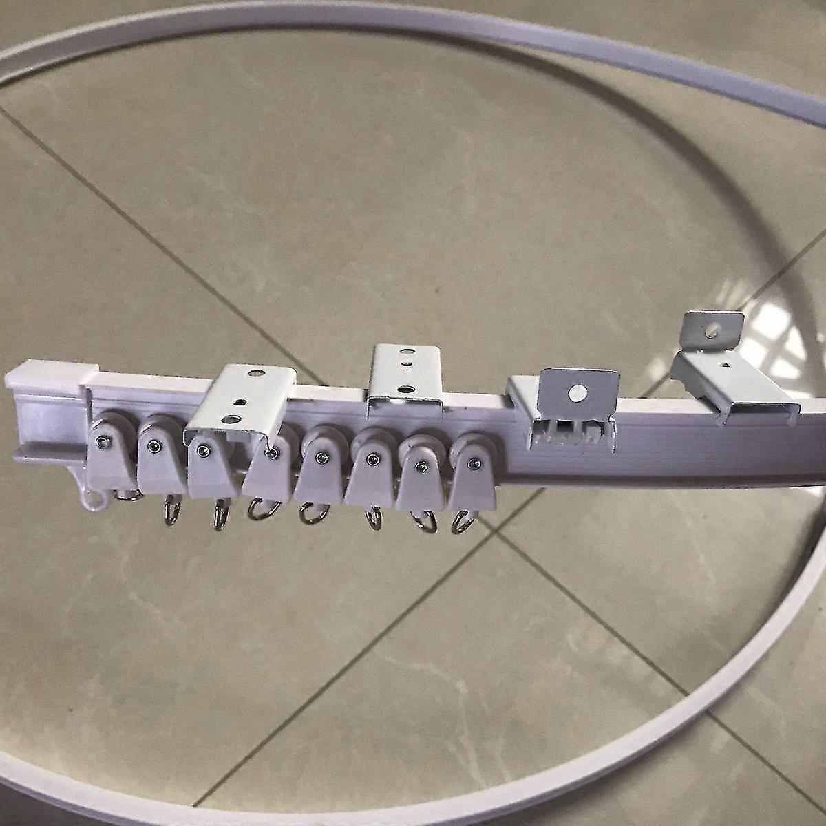 1m Bendable Ceiling Curved Curtain Track 1pc White Zinuo Boutique