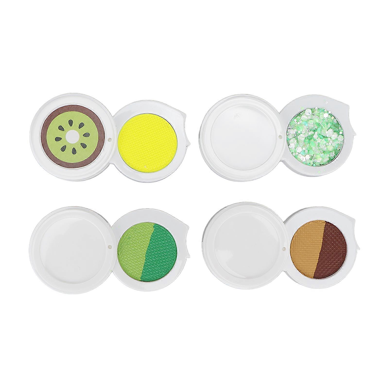 Face Body Paint Palette Colorful Water Based Glitter Face Makeup Pigment for Cosplay Parties 0.37oz Kiwi Fruit