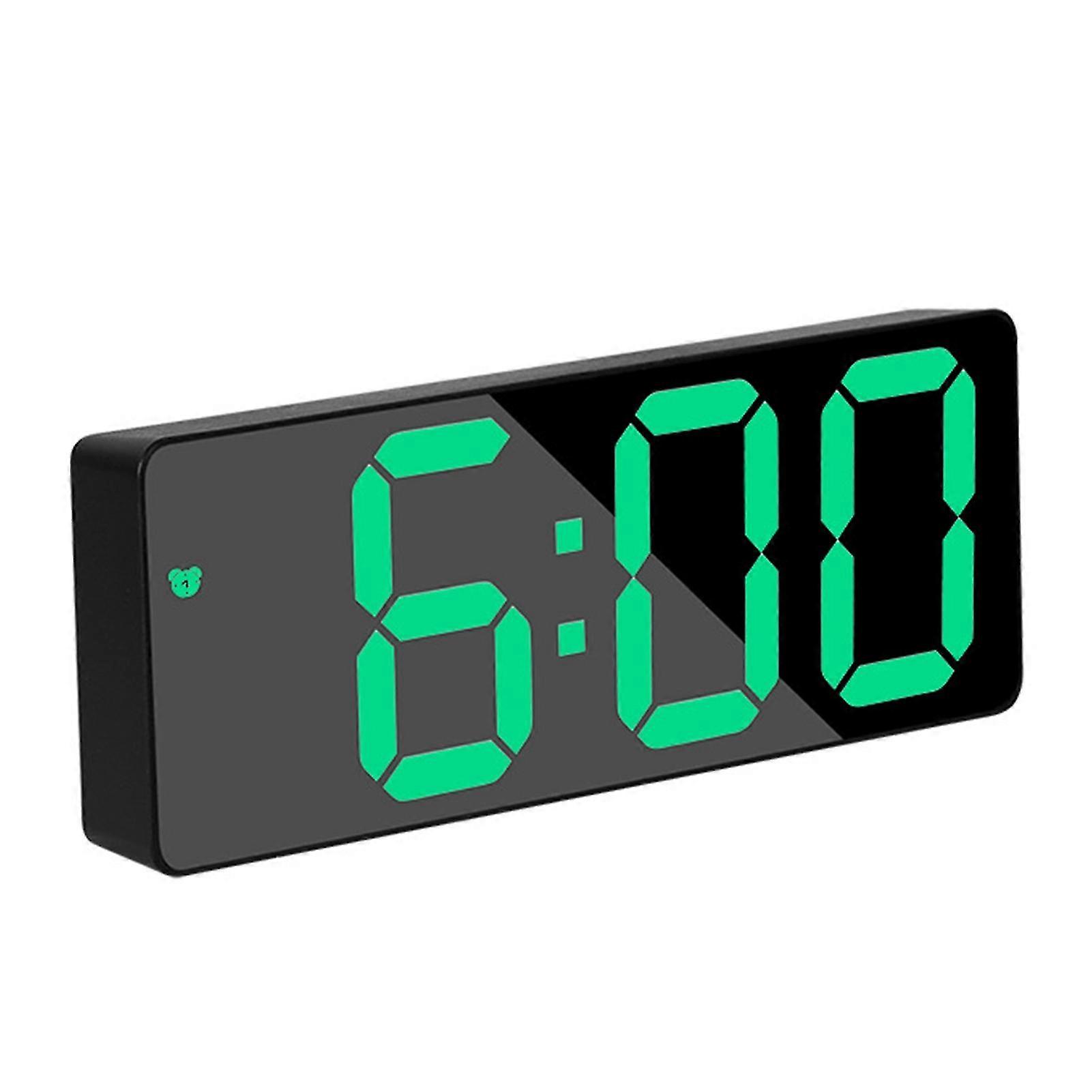 Multipurpose Alarm Clock With Mirror Cordless Lightweight Table Clocks For Indoor Home School