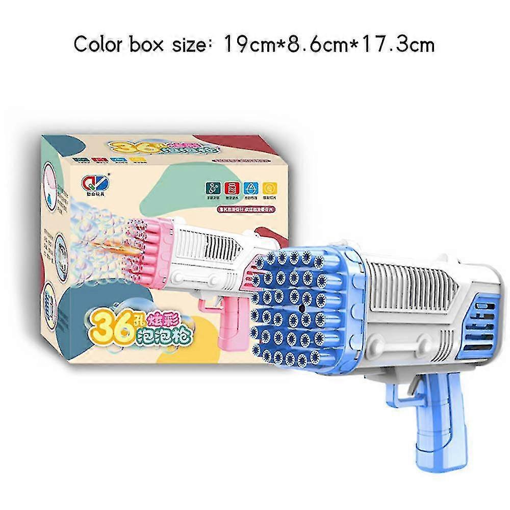 Electric Bubble Makers Bubble Blowing Products Cartoon Rocket Launcher Shape