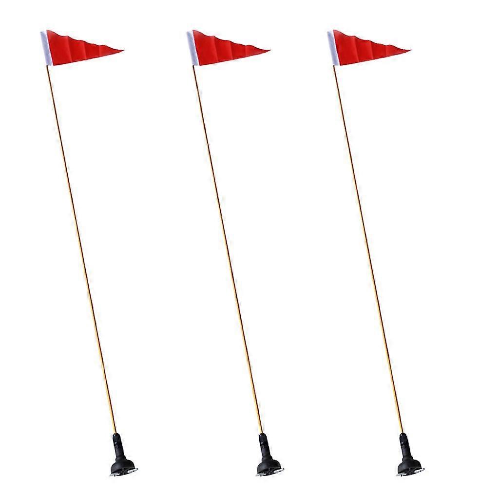 3 Set Safety Flag Base Kit With  Base Canoe Kayak DIY Accessory