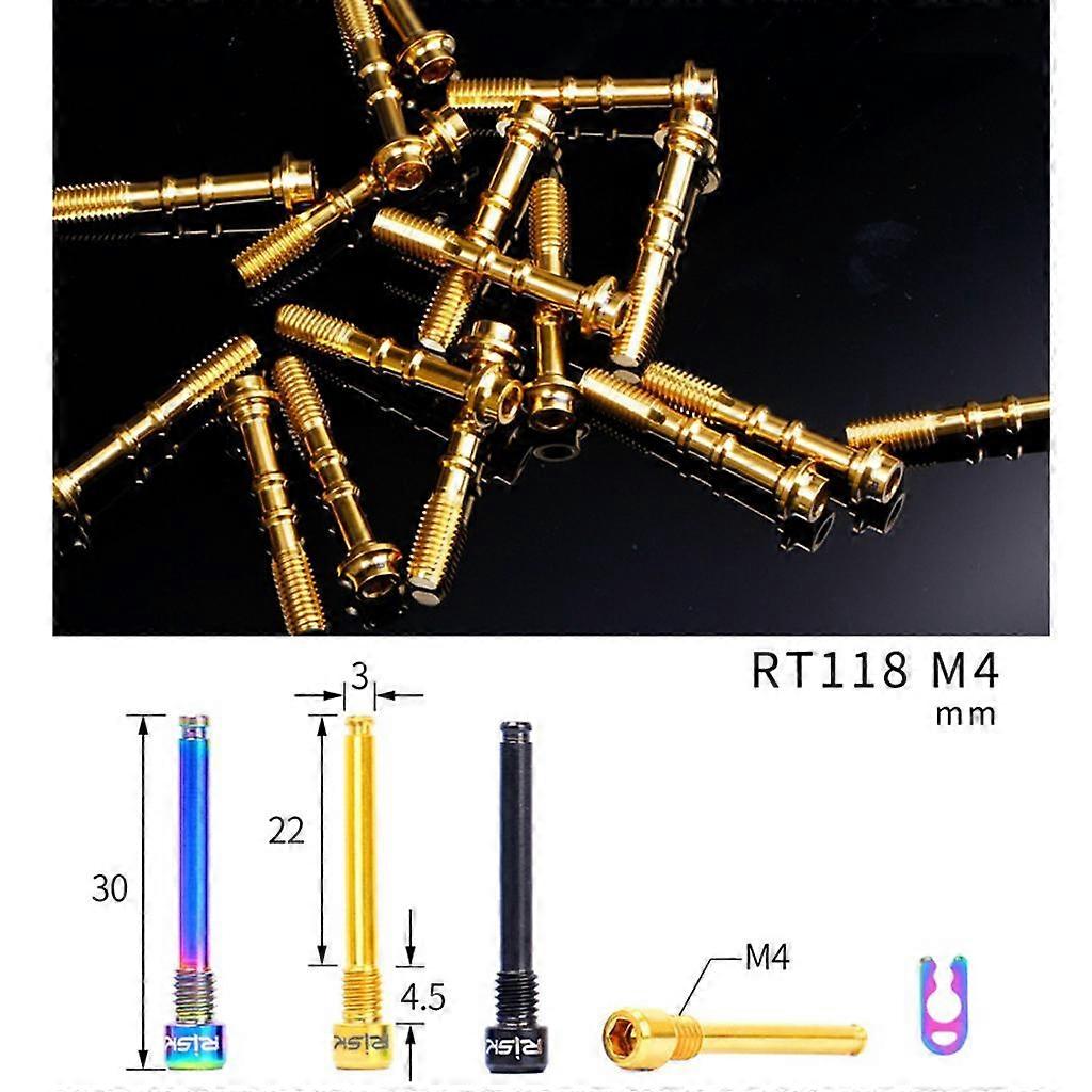2x 2 Pieces   Screw Threaded Hydraulic Disc Brake Plug Fixed