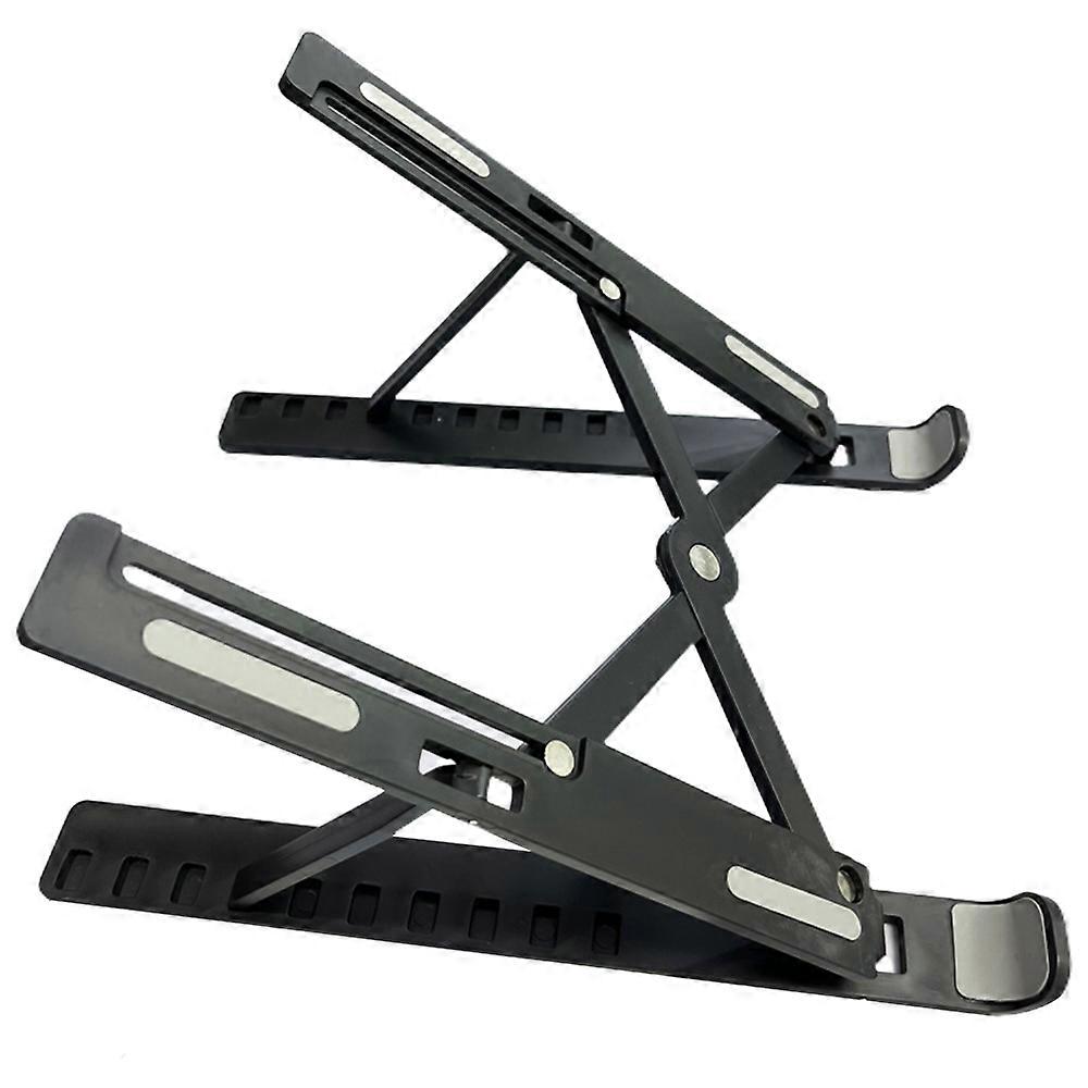 Laptop Stand, Foldable&Adjustable Abs Laptop Stand For Tablet Computer, Ergonomic Laptop Stand Stable&Solid Black