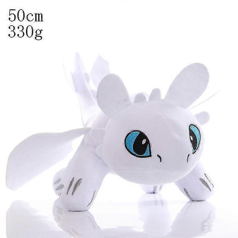 Kuscheltier Wie Man Deinen Drachen zähmt Plüschpuppe Plüschtier Auto Sofa Ornament Schwarz und Weiß Drachenpuppe klein weiß