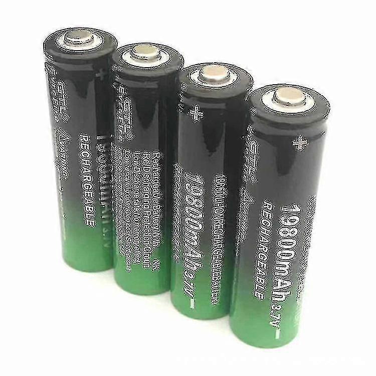 4 Pcs 18650 Battery 19800mah3.7v Flashlight Rechargeable Battery
