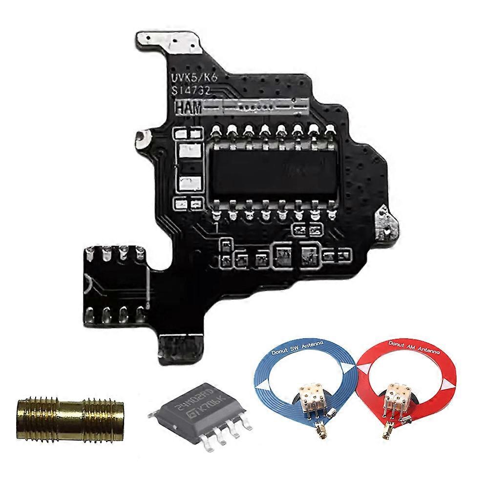 For K5/K6 SI4732 Module+2XDonut Antenna+2M Expansion Chip Shortwave Radio Module Intercom Modification Module