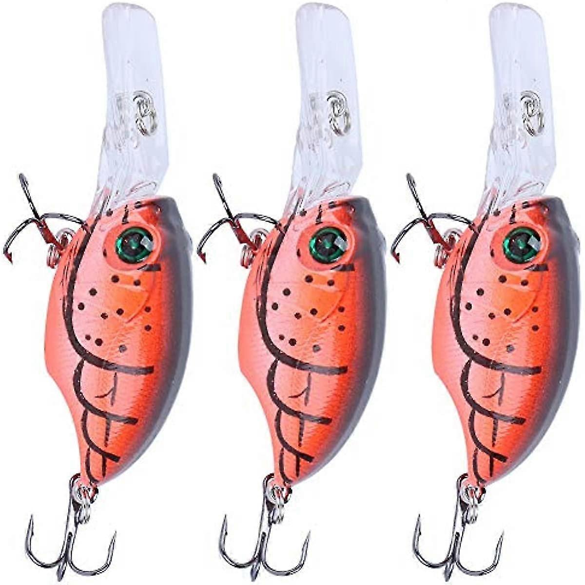So Crankbait Ing Lure 3pcs Deep Diving Hook Scrapper Lure Artificial Like Bait Ing Tackle