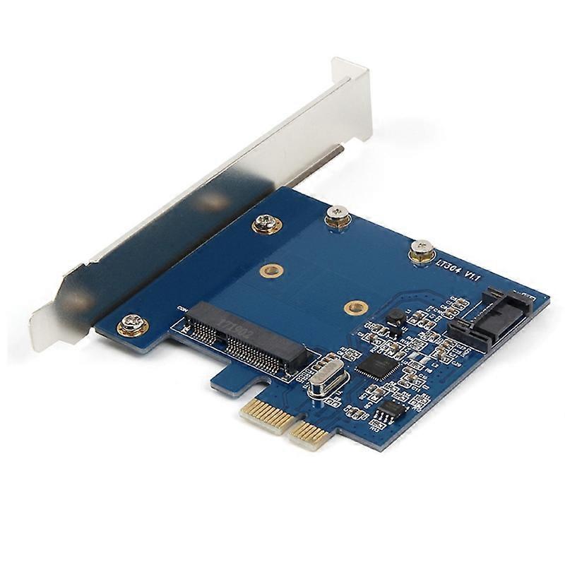 Internal 2 Port SATA III 6GB/S Pci-E X1 Controller Card for Desktop Support SSD