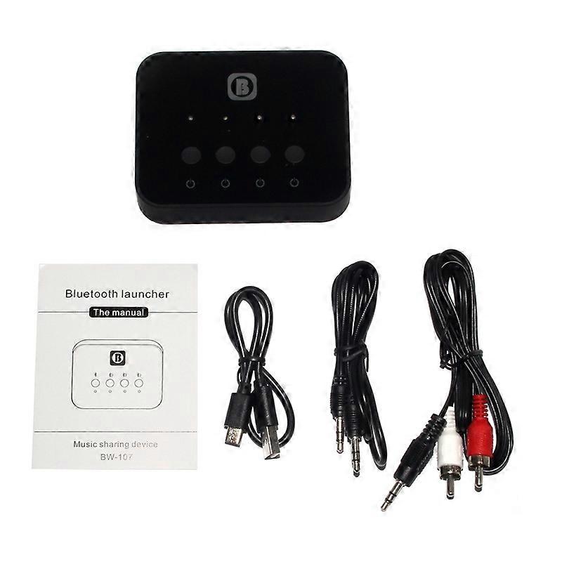 Hands-free Phone Call Adapter 3.5mm+2RCA Bluetooth5.0-compatible Music Receiver