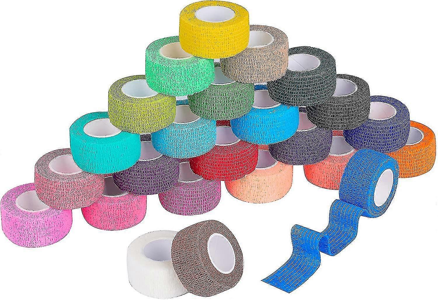 48 Pack Self Adherent Bendges Wrap Cohesive Wrap Bende 1 pollici X 5 yards