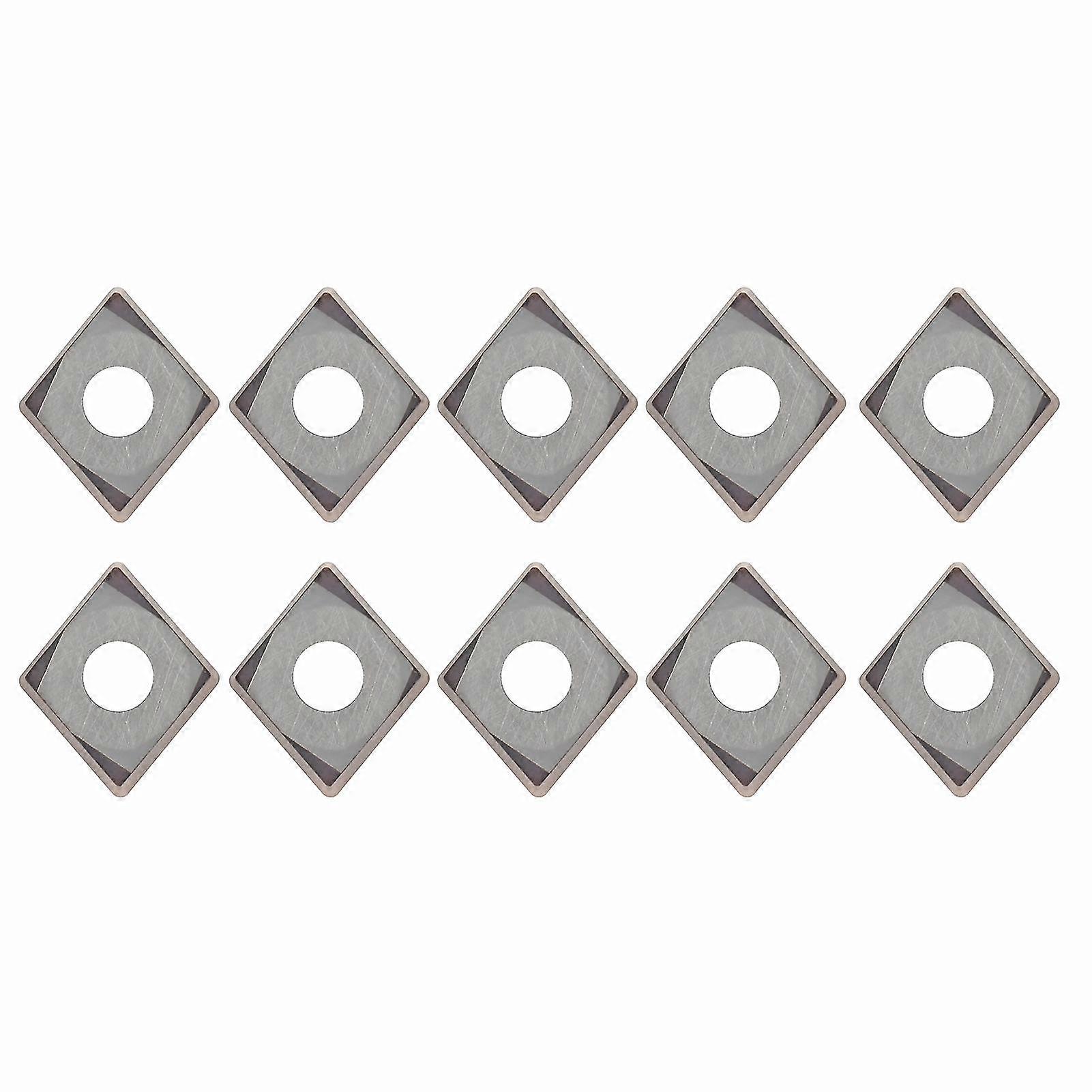 10Pcs CCMT060204?6018 Solid Carbide Blade Cutting Inserts for CNC Lathe Turning