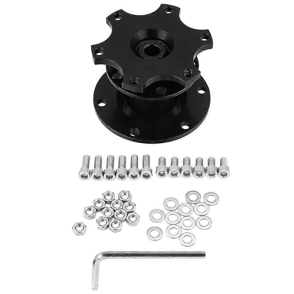 Universal Black Car Racing Steering Wheel Quick Release Hub Adapter Kit
