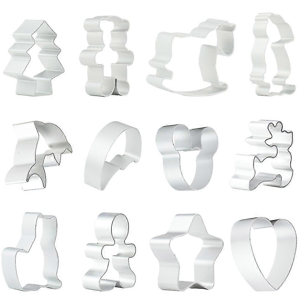 12 Piece Biscuit Mold Set