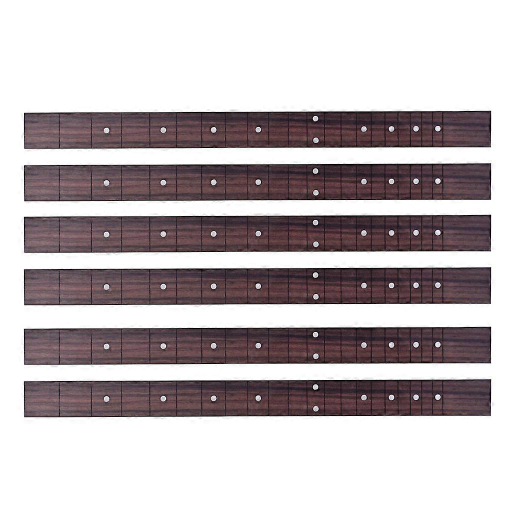 6xローズウッド21フレット20インチギターネック指板シガーボックスギターDIYパーツ用