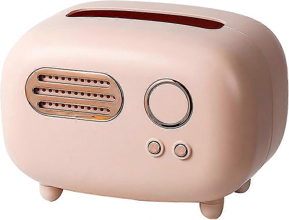 Rectangular Tissue Box, Retro Radio Tissue Box Cover, Vintage Tissue Box Holder