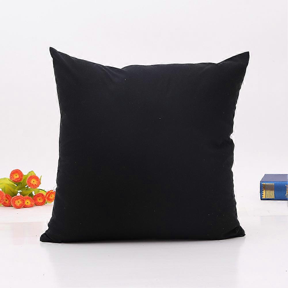 Housse De Coussin 45x45 Cm - Blanche Avec Motif Brodé à La Main - Fait Main Coton