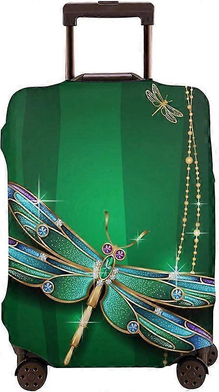 כיסוי מזוודות מפואר שפירית מעובה מגן מזוודת נסיעות ירוק רקע ירוק כיסויי מזוודות רחיצים
