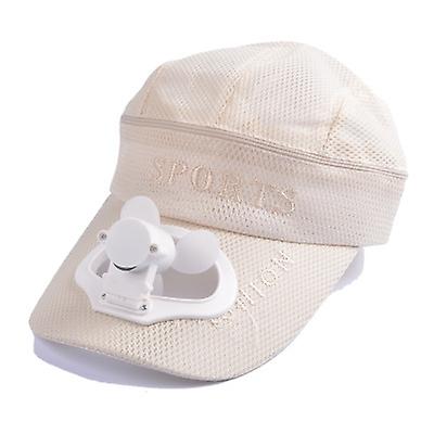 Korea Usb Fan Visor Cap Blue Quick Dry