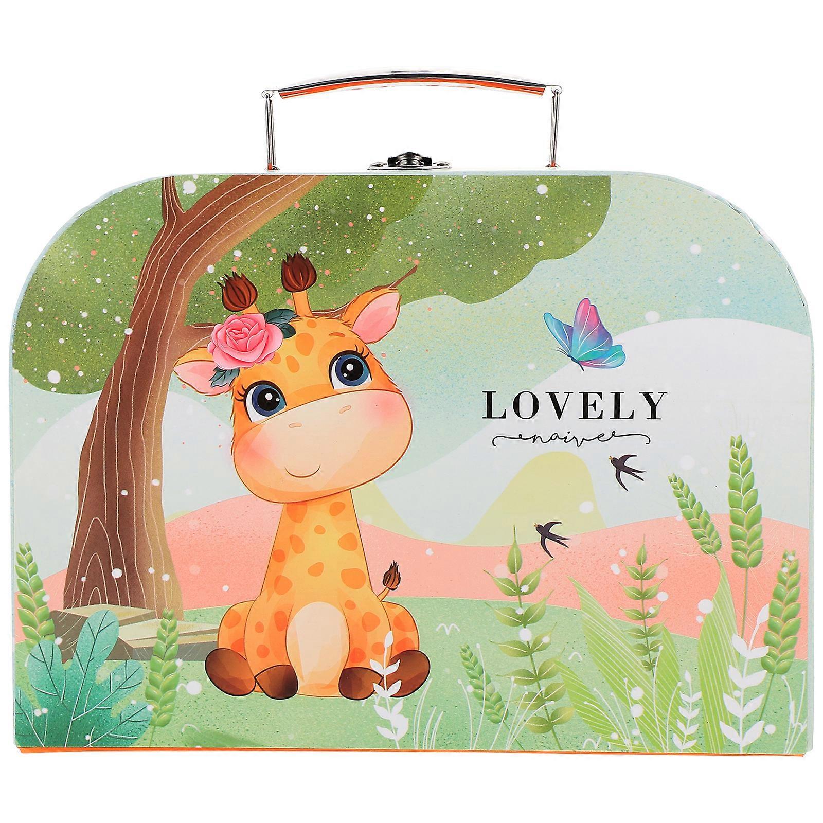 Portable Storage Box Small Gift Suitcase Toy Chest Paperboard Boxes Suitcases Storage Box LARGE GIFT BOX