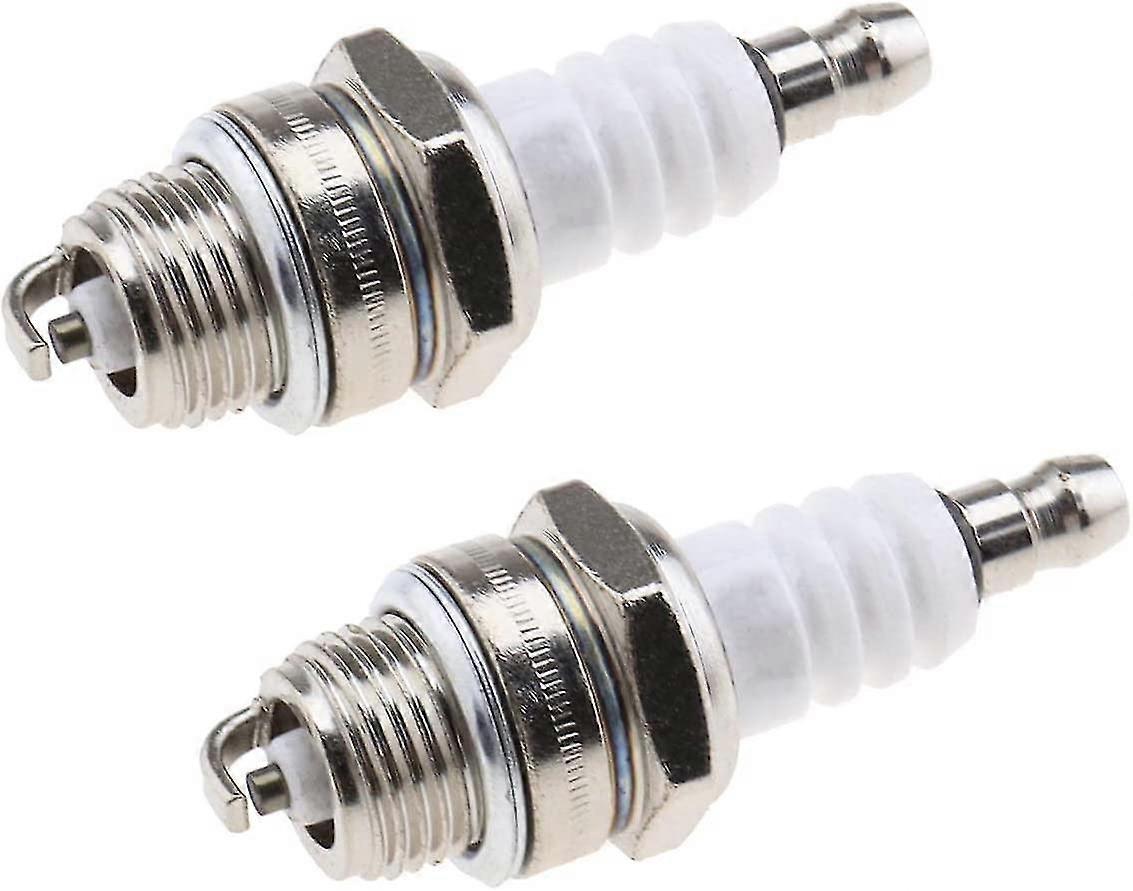 2pcs L7t Spark Plugs 2 Stroke Replacement Spark Plugs For Chainsaw Lawn Mower Trimmer Hedge Trimmer Knife Replacement Accessories