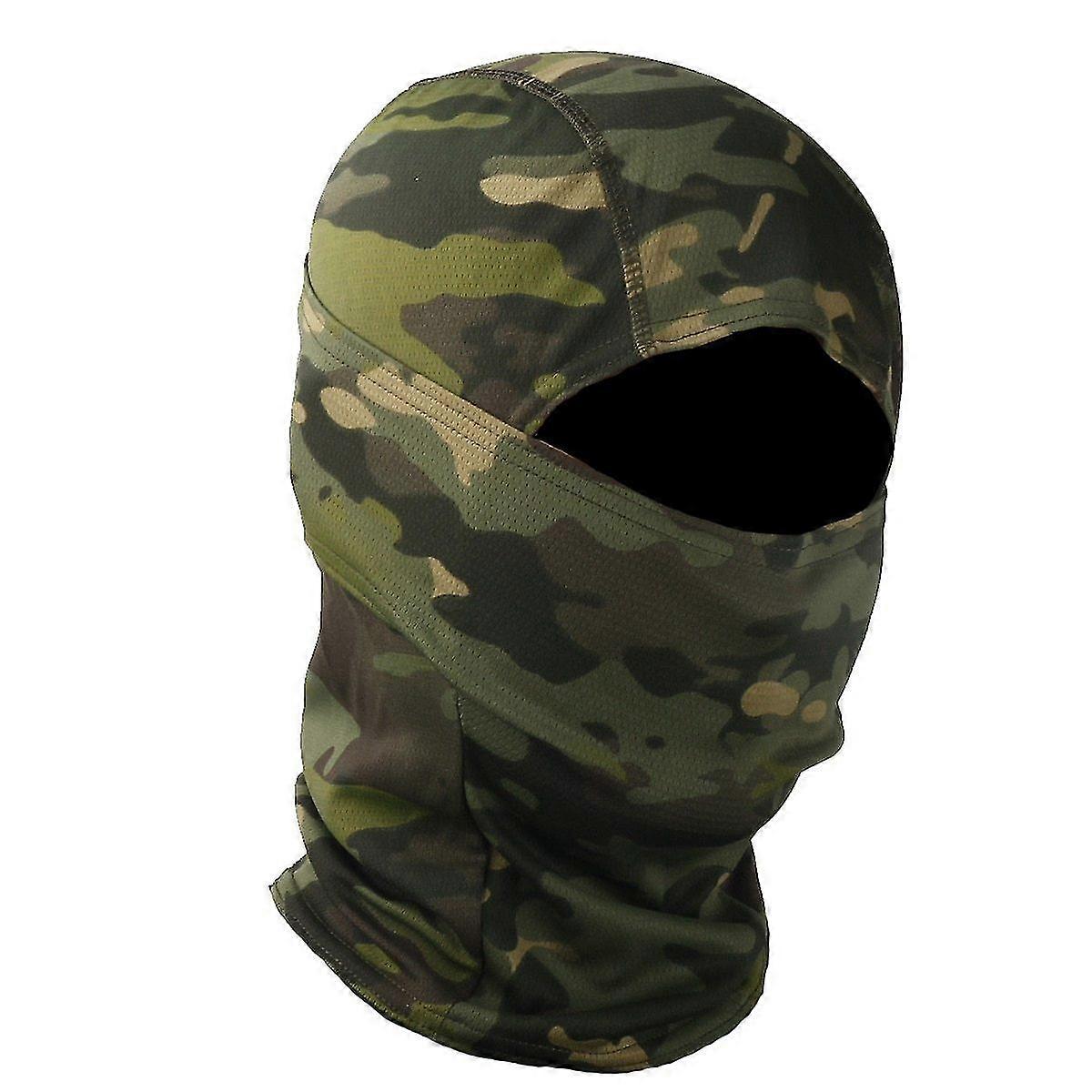 Camouflage εξωτερική ποδηλασία κυνηγώντας κουκούλα προστασία balaclava κεφάλι πρόσωπο κάλυψη