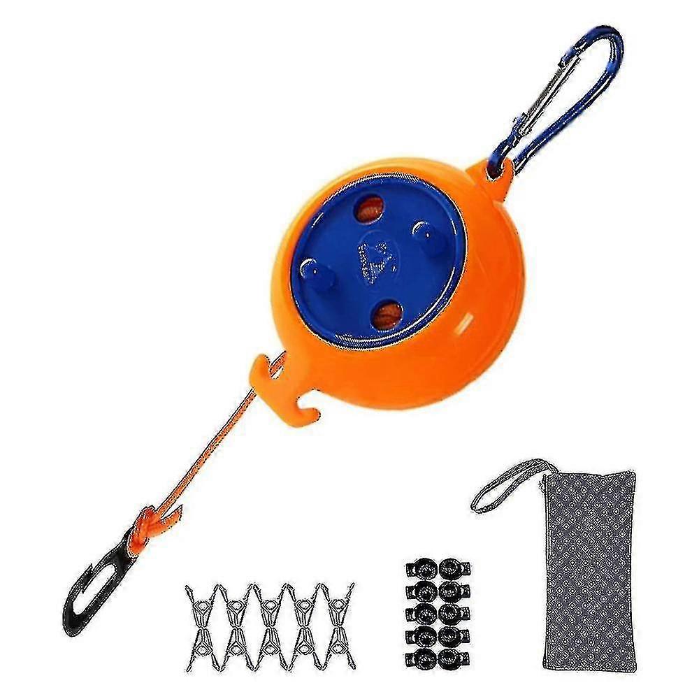 Portable Retractable Washing Line Camping Outdoor Laundry Line