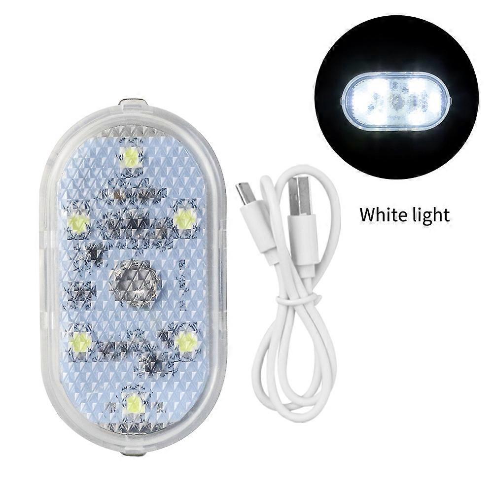 Touch Sensor USB LED Ambient Lights for Car Wireless Colorful Atmosphere Lamp Auto Interior Decorative 7 Colors Ice Blue Purple