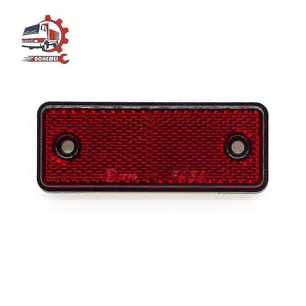 AOHEWEI Side Reflector Screw Fixed Red Reflective Strips for Bicycle Boat Motorcycle Trailer Caravan Safety Driving Warning Mark