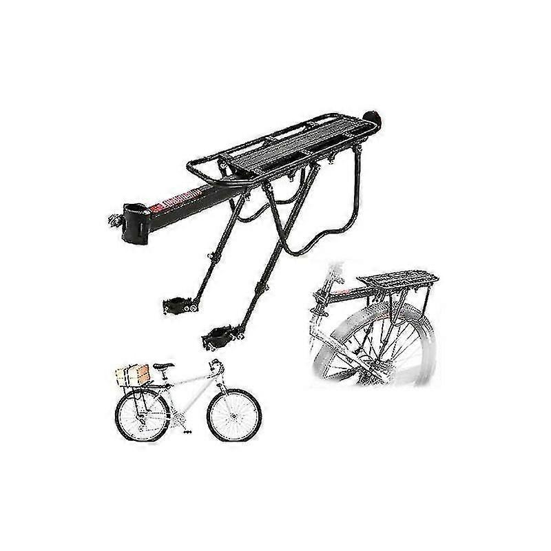 Universal Bike Rack, Carrier Rear Rack Bicycle Mtb Bicycle Bike Support Rack Adjustable Aluminum Alloy, Load Capacity 25kg