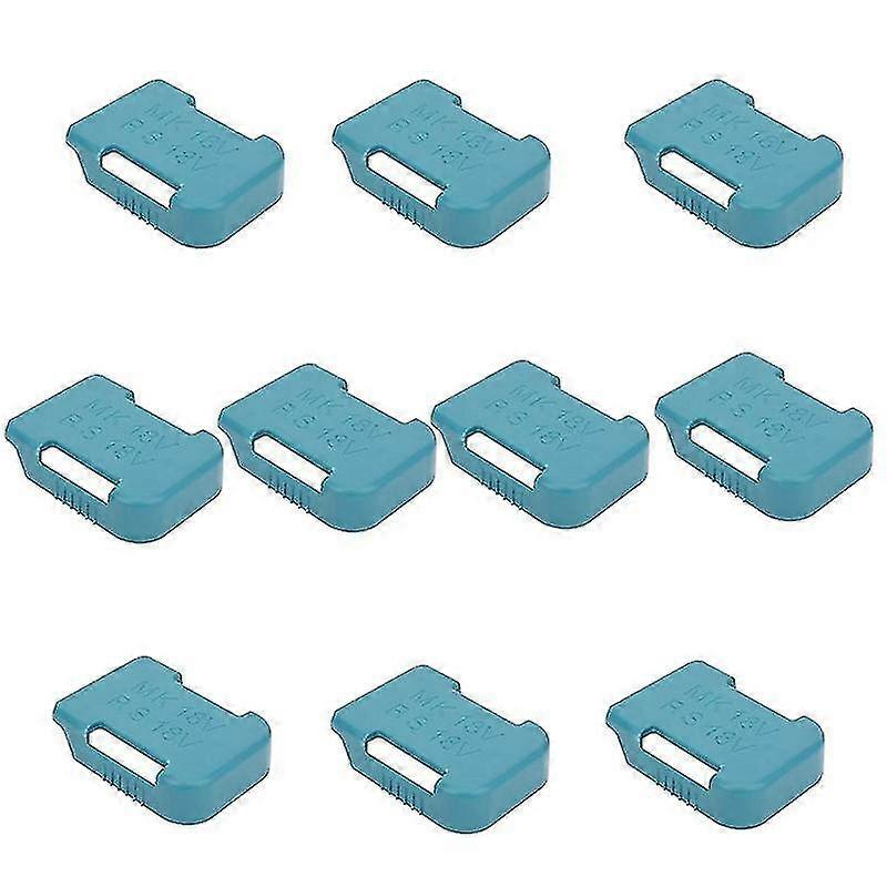 10pcs Battery Storage Rack Battery Holder Case Compatible 18v Fixing Devices(blue)