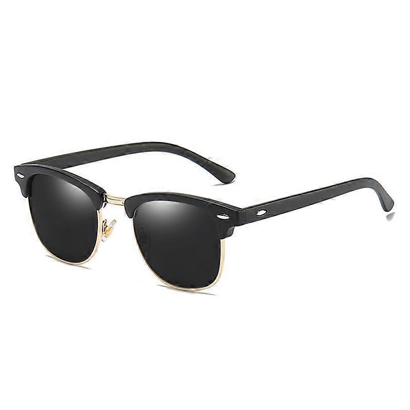 Semi-Rimless Sunglasses Men's Women 2023 Classic Vintage Polarized