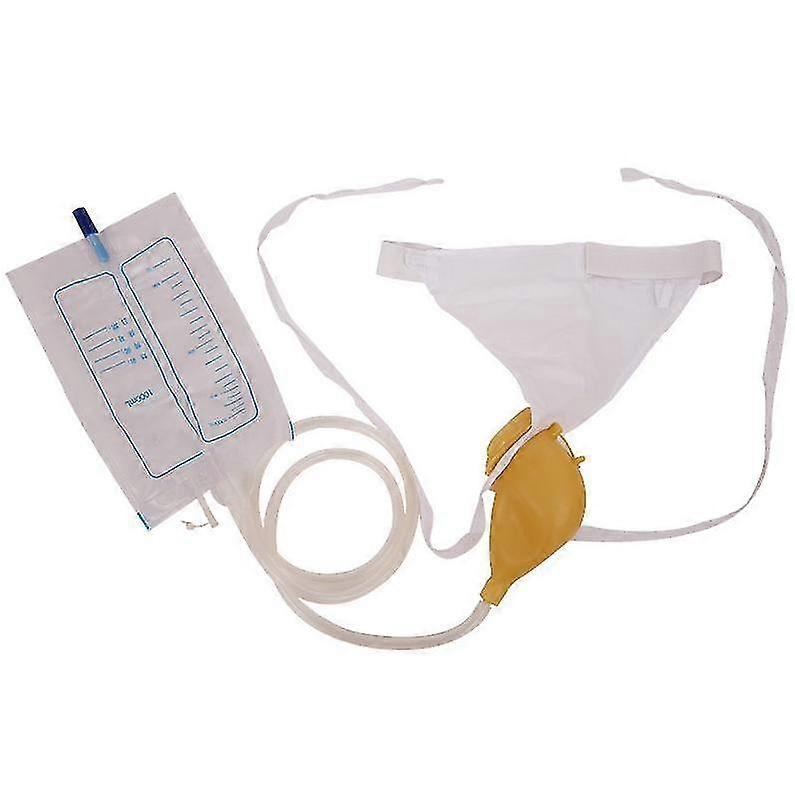 Set di sacche per la raccolta dell'urina da uomo Jinxiu, cintura per incontinenza, 1000 ml, sacchetto per la conservazione (1 pezzo)