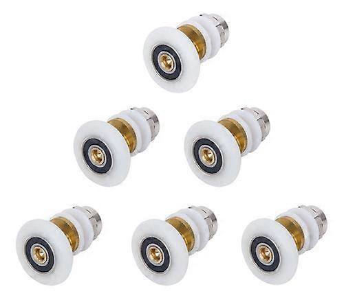 Διάμετρος πορτών λουτρών Τόξο τόξου λουτρών Μπάνιο Συρόμενη τροχαλία πορτών ενιαία ρόδα κρεμαστή ρόδα Μεγάλο ρουλεμάν Εκκεντρικά εξαρτήματα ροδών (6Pcs)