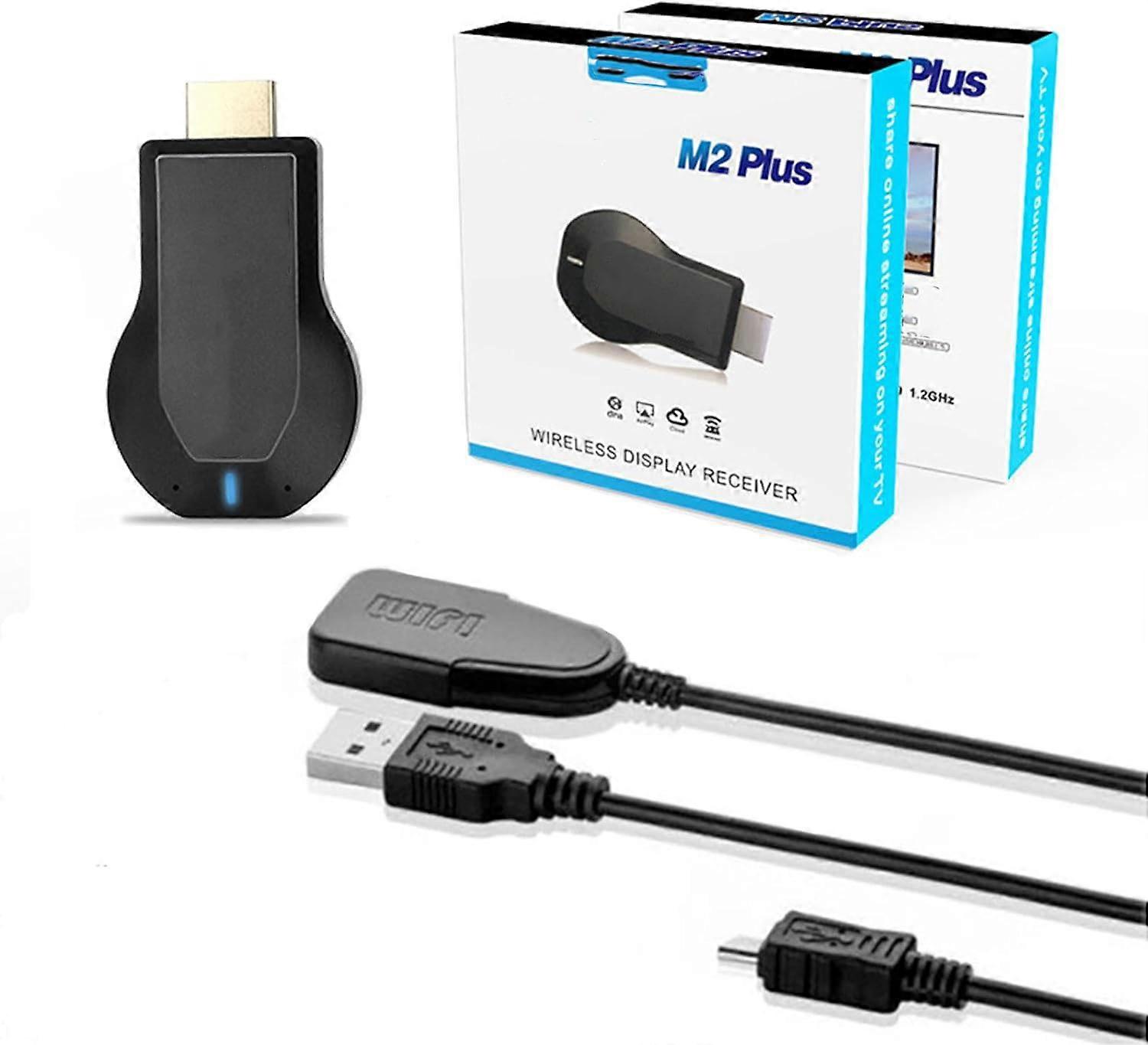 Wireless Display Adapter,4K 1080P HDMI WiFi Mobile Screen Mirroring Receiver Dongle for Adapter Access All Channels for Free Multimedia platform use