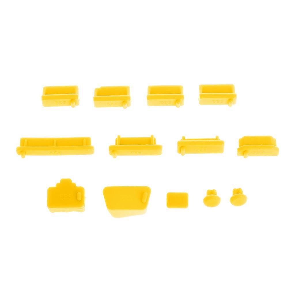 13PCS Anti-Dust Plugs Soft Silicone Data Port USB Protector Set Laptop Jacks Dus