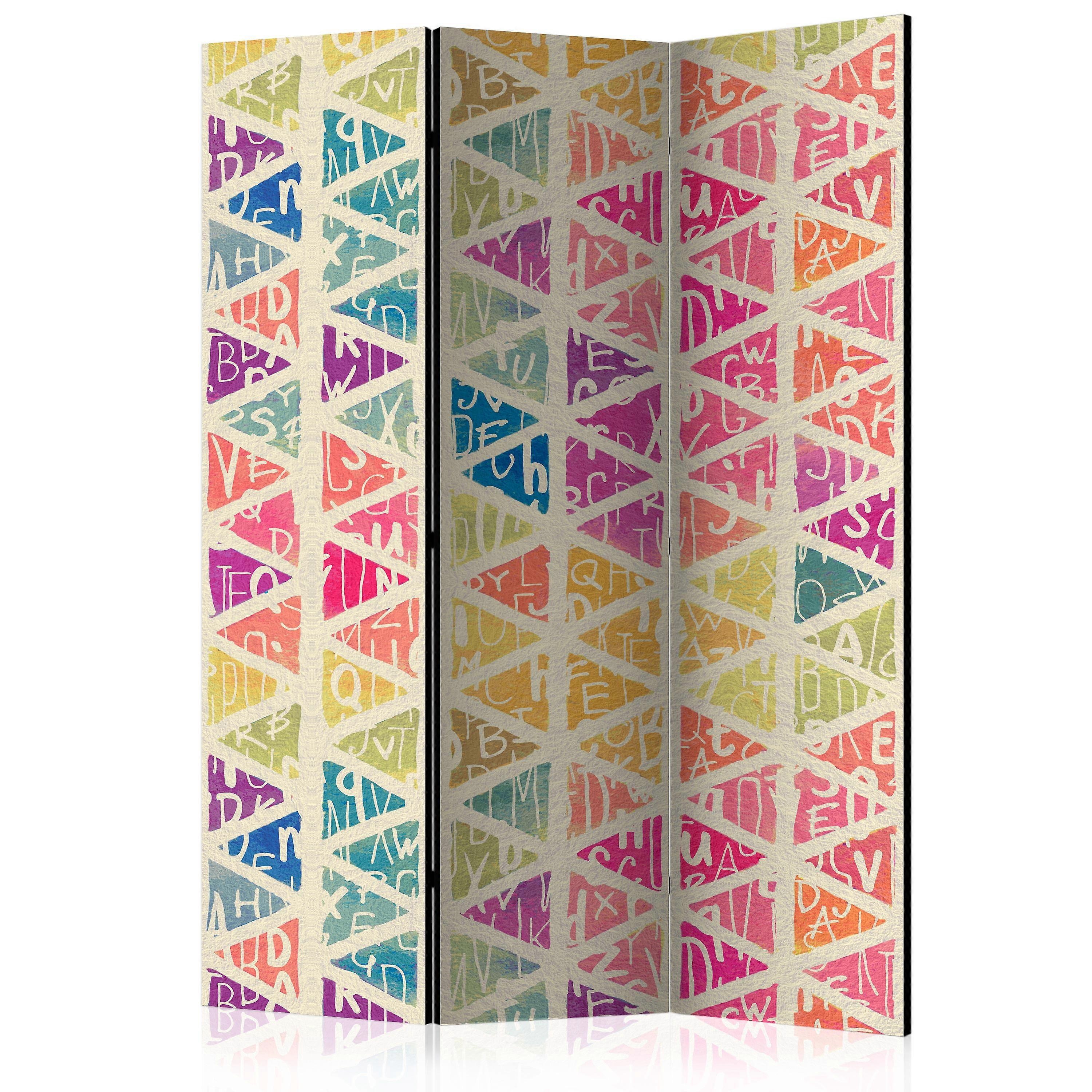 Divisória - Letras e Triângulos