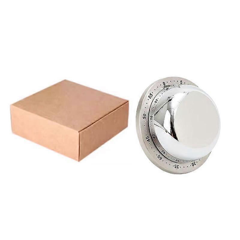 Timer kitchen mechanical stainless steel timer baking reminder flying saucer learning time management alarm clock magnetic suction