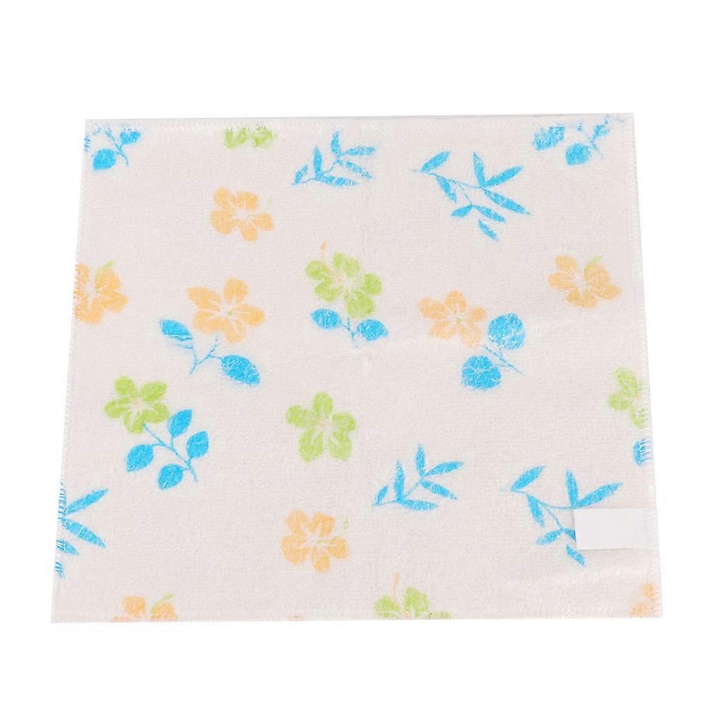 2pcs Absorbent Non-sticky Microfiber Dish Cloth Towel Kitchen Cleaning Tool