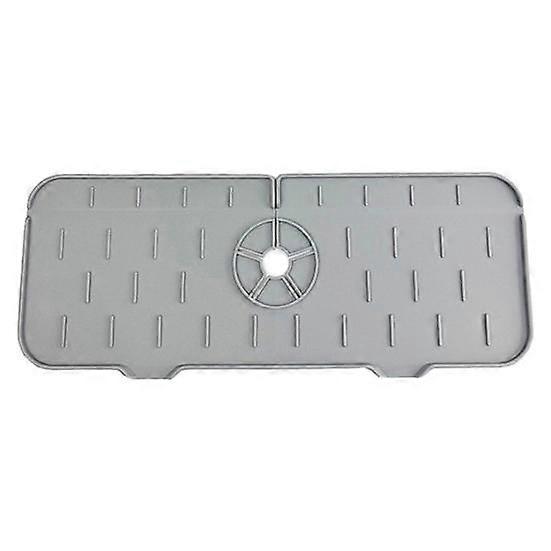 Faucet Drain Mat Kitchen Bathroom Prevents Water Splashes Keeps Countertop Dry Quick Drainage Non-skid Leakproof Faucet Drip Protector Sink