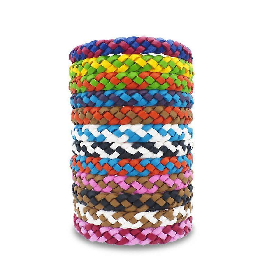 子供用レザー蚊よけブレスレット、ランダムカラー