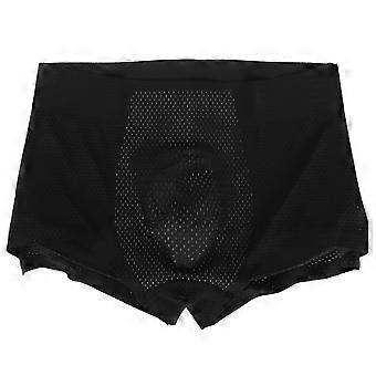 Mannen Butt Gewatteerd Ondergoed Ademende Butt Enhance Boxer Kort Voor Dagelijkse Vrije Tijd Feest Zwart 2XL (Geschikte Buste 36.74-40.68in)