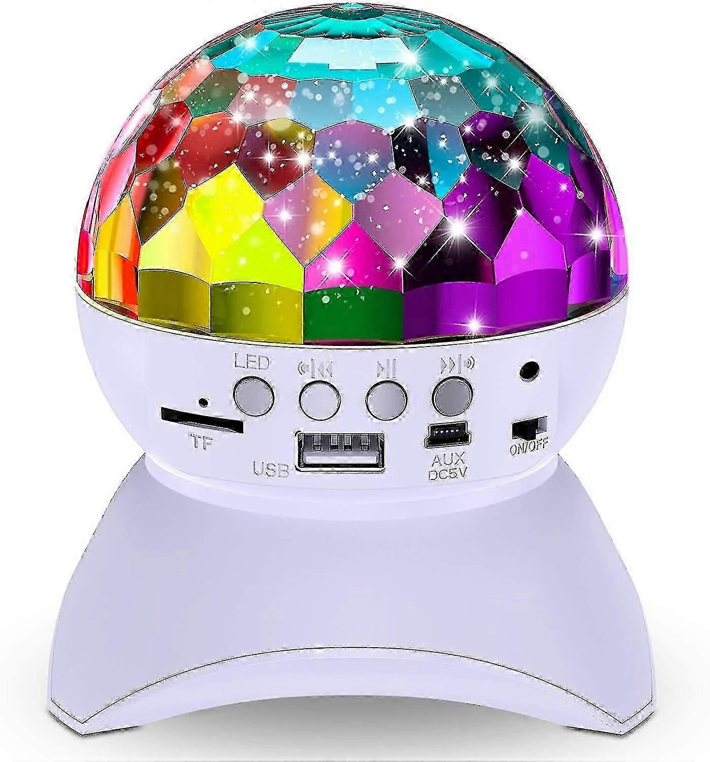 Disco Ball Home Party Wireless Bluetooth Projector, White