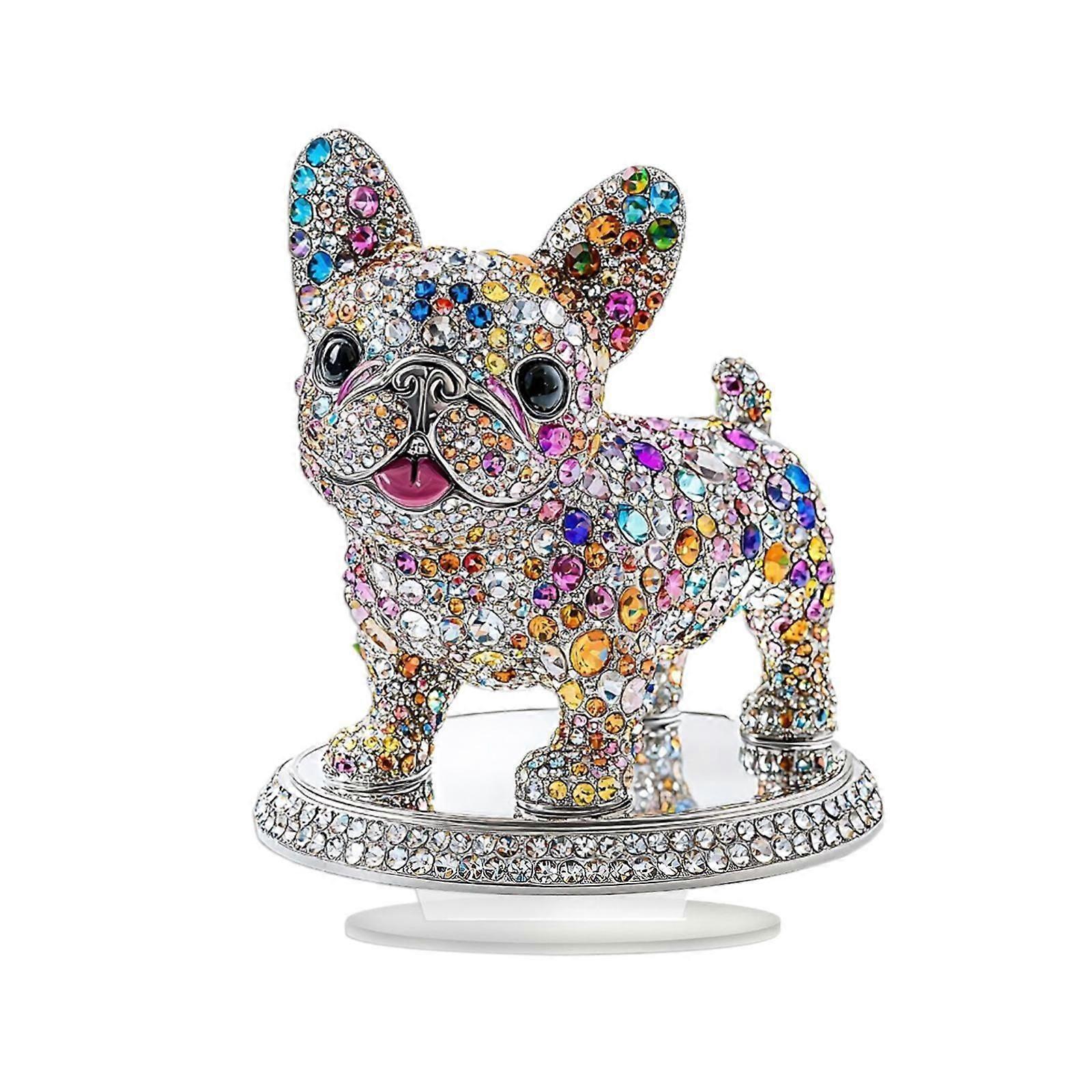 Semn acrilic pentru câini Accent multicolor decorativ 2D acrilic plat ornament de masă în picioare
