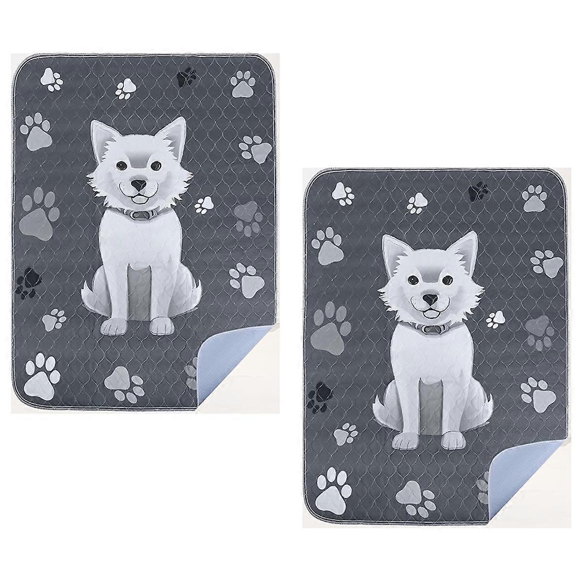 Reusable Puppy Pads 2 Pack 36inchx41inch Washable PeePads for Dogs Training, Super Absorbent Wee Wee Dog PeePads