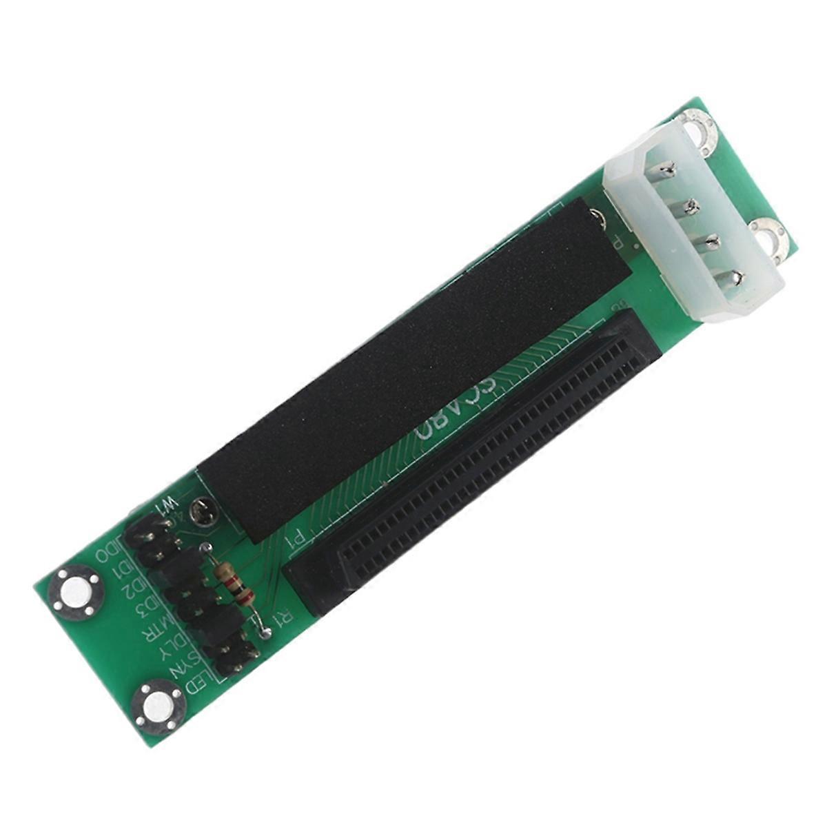 SCSI SCA 80 Pin to 68 Pin Hard Disk Adapters Transmit Data Mini PC Spare Parts Converter Cards Repa