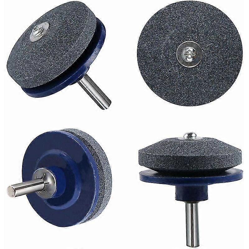 Lawn Mower Blades, 4, Sharpener, All Hand Drill with Lawn Mower Sharpener (Blue)