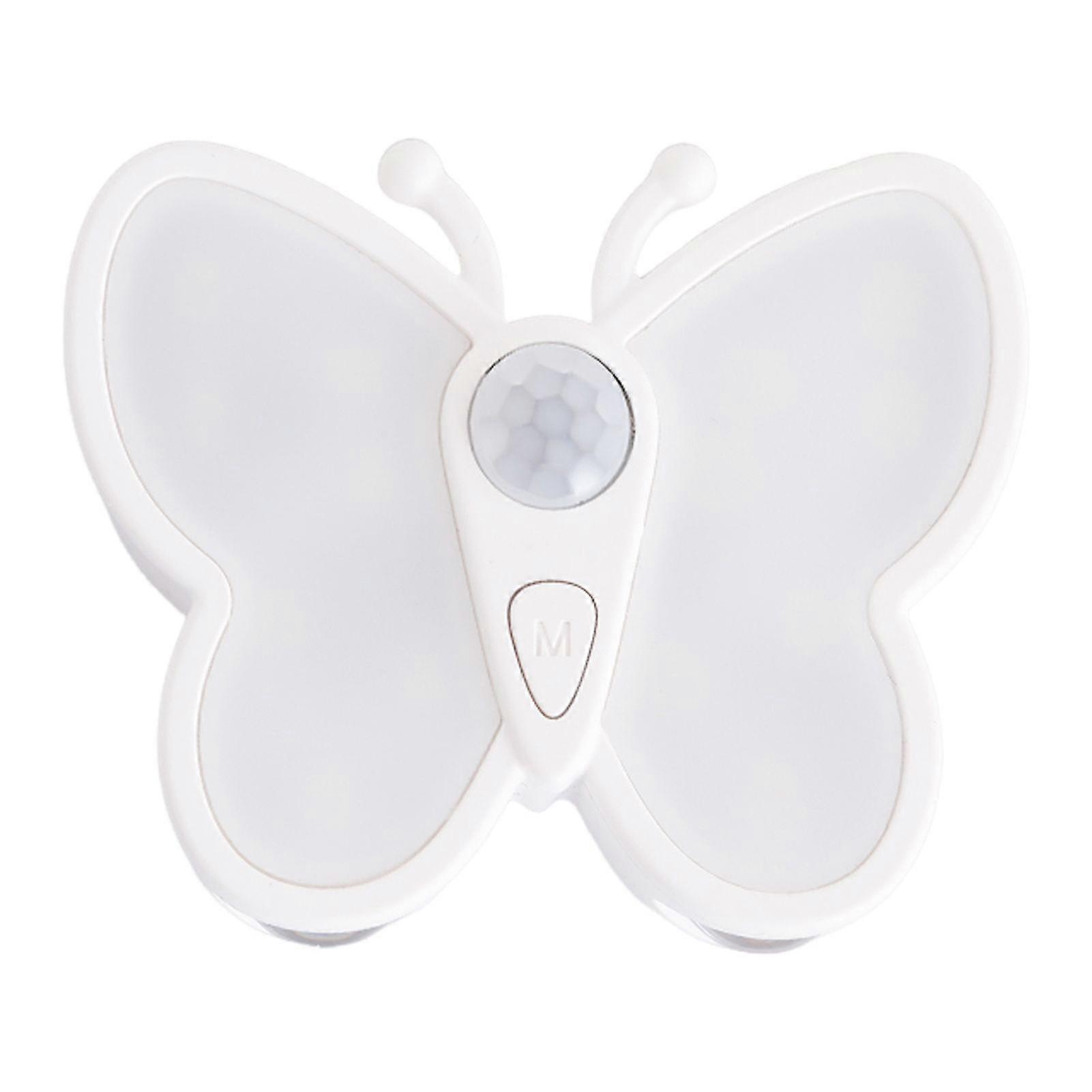Qinghai 1/2/3Pcs Motion Sensor Butterfly Night Light Flicker Free Soft Glow Easy Installation USB Rechargeable Energy Efficient Bedside Night Lamp