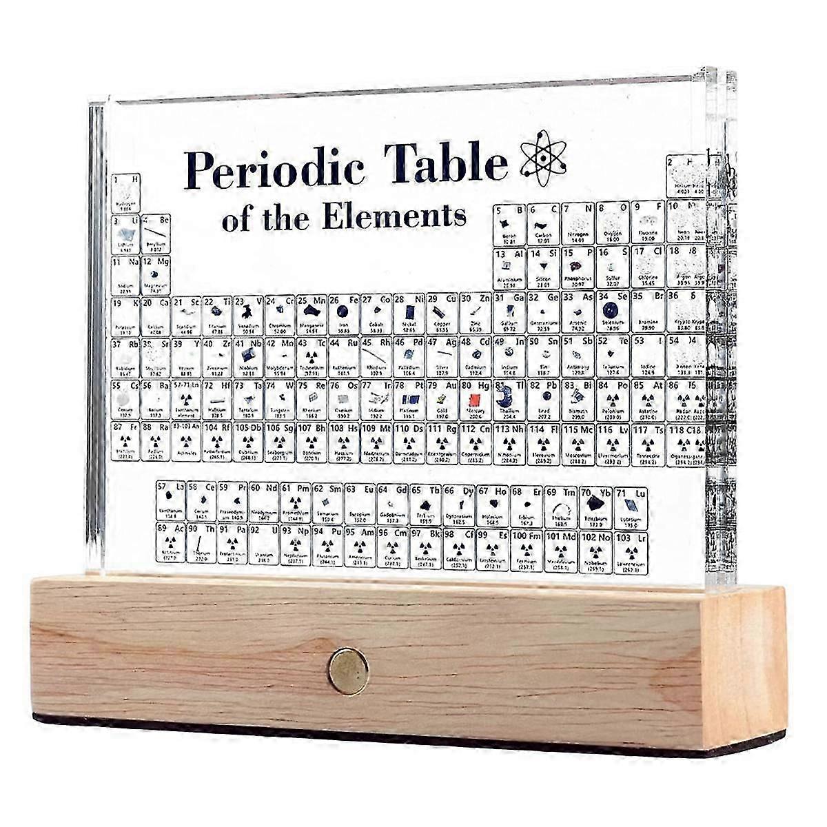 Acrylic Periodic Table Display with Real Elements Inside - 83